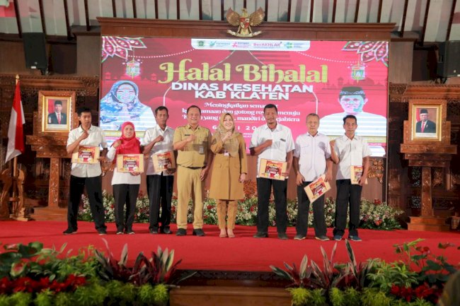 Bupati Klaten Hadiri Halal Bi Halal Dinas Kesehatan Klaten