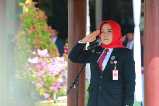 Bupati Klaten Pimpin Upacara Hari Kesaktian Pancasila Tahun 2024 Tingkat Kabupaten Klaten