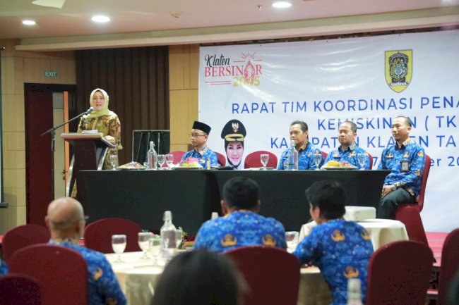 Bupati Klaten Hadiri Rapat Tim Koordinasi Penanggulangan Kemiskinan Klaten Tahun 2024