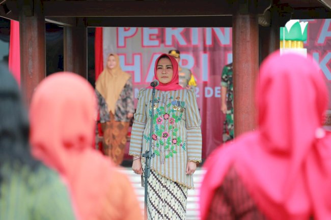 Bupati Klaten Pimpin Upacara Hari Ibu Tahun 2024 Tingkat Kabupaten Klaten