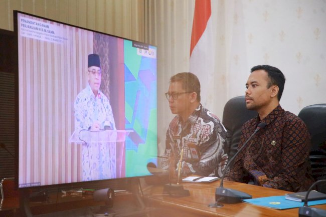 Wabup Klaten Hadiri Penandatanganan Perjanjian Kerja Sama PKS OP4D Tahun 2025