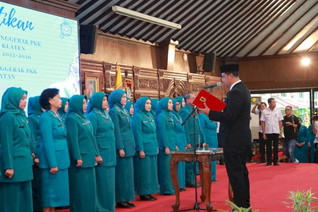 Pengurus TP PKK Masa Bhakti 2025-2030 dan Tim Pembina Posyandu Klaten Resmi Dilantik