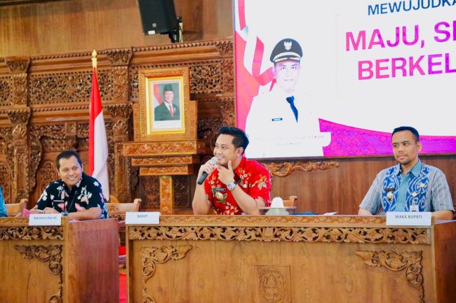 Bupati dan Wakil Bupati Klaten Hadiri Rakor Perangkat Daerah di Pendopo Pemkab Klaten
