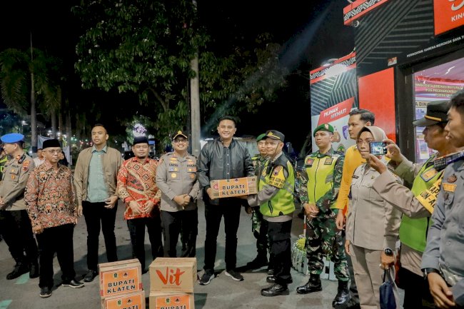 Monitoring Malam Takbiran, Bupati-Wabup Klaten Cek Pospam & Minta Takbir Keliling Berjalan Tertib