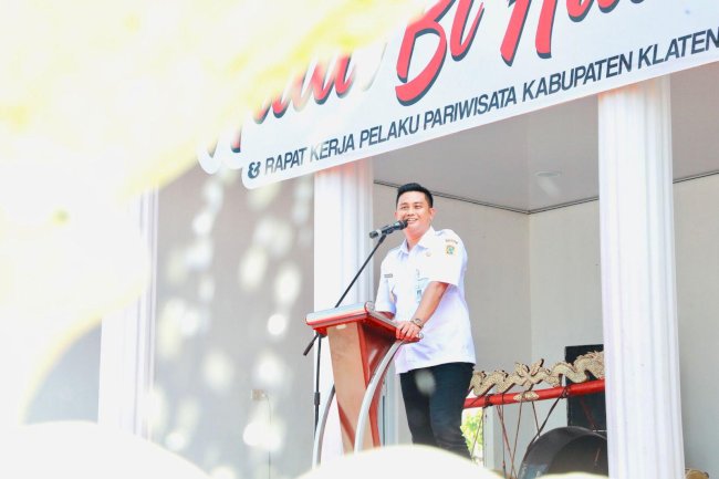Bupati dan Wakil Bupati Klaten Hadiri Rapat Kerja Sekaligus Halal Bihalal Pelaku Pariwisata Kab. Klaten
