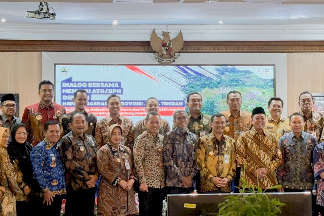 Bupati Klaten Hadiri Kunjungan Kerja Menteri ATR BPN di Semarang