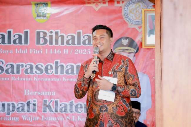 Bupati Klaten Mas Hamenang Hadiri Sarasehan & Halal Bihalal Forkam