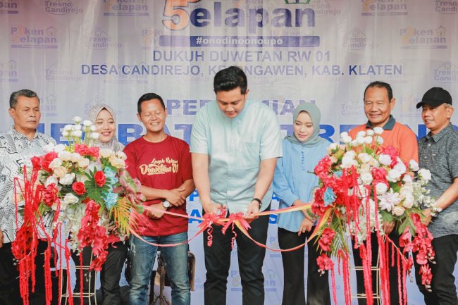 Bupati Klaten Mas Hamenang Kunjungi Peken Selapan Desa Candirejo