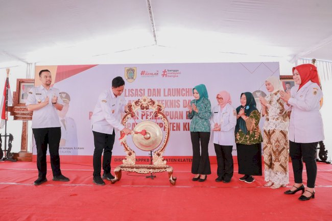 Bupati Klaten Mas Hamenang Resmi Launching UPTD PPA Kabupaten Klaten
