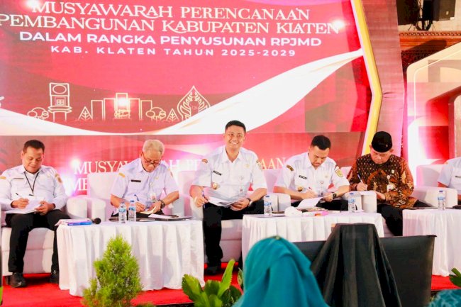 Hadiri Musrenbang RPJMD Klaten 2025-2029, Bupati Klaten Minta Pemkab Klaten Selaraskan Proker