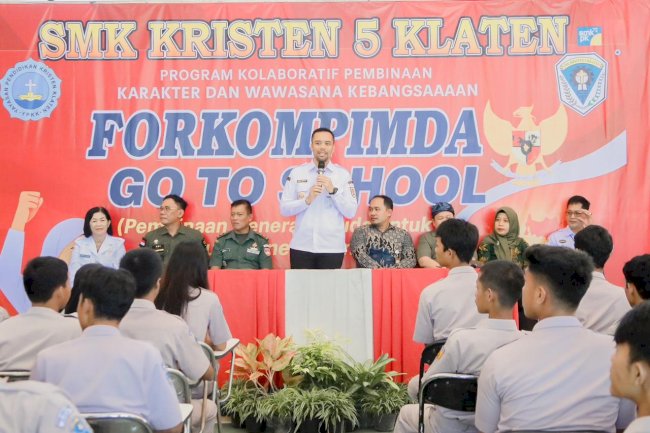 Forkopimda Klaten Goes to School untuk Tanamkan Wawasan Kebangsaan bagi Para Pelajar