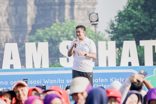 Senam Bersama Organisasi Wanita: Bupati Klaten Turut Serta Menjaga Kesehatan Masyarakat
