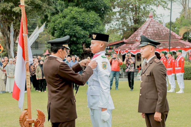 Satukan Langkah, Kibarkan Merah Putih, Upacara Pengukuhan Pasukan Pengibar Bendera Pusaka Tingkat Kabupaten Klaten 2025