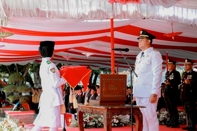 Upacara HUT ke-80 RI: Mas Hamenang  Ajak Generasi Muda Satukan Langkah Membangun Klaten