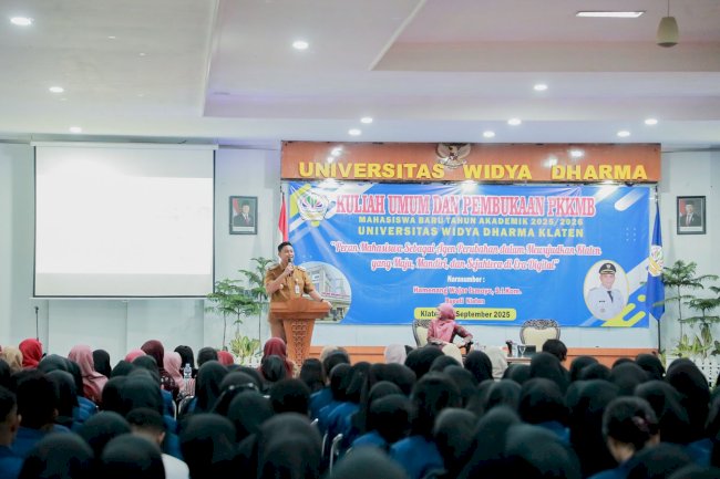 Mas Bup Hamenang Berikan Kuliah Umum & Membuka PKKMB Unwidha Ta. 2025/2026