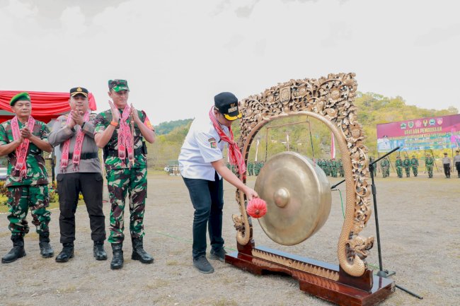 Bupati Klaten Buka TMMD Sengkuyung Tahap IV di Desa Kaligayam Kecamatan Wedi