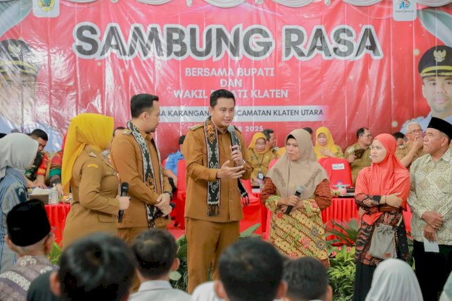 Bupati dan Wakil Bupati Klaten Serap Aspirasi Warga Melalui Sambung Rasa di Karanganom