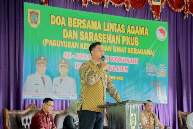 Sarasehan dan Doa Bersama Toga Tomas, Bupati & Wabup Klaten Dorong Penguatan Moderasi Beragama