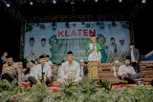 Bupati & Wakil Bupati Klaten Hadiri Klaten Berdzikir dan Bersholawat di Kecamatan Tulung