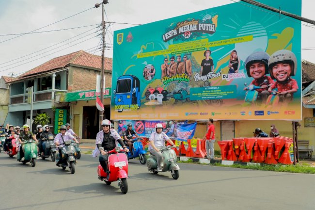 Sukses Digelar, Bupati Klaten Dorong Silaturahmi Vespa Merah Putih Jadi Event Nasional