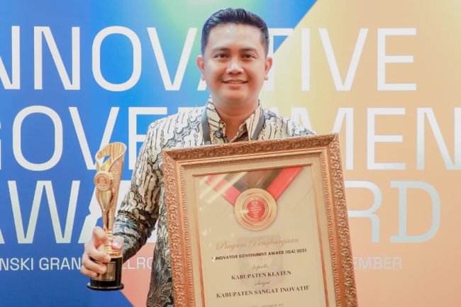 Klaten Raih Penghargaan "Kabupaten Sangat Inovatif" di IGA Award 2025