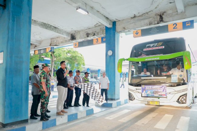 Bupati Klaten Lepas Tim Penjemputan Mudik Gratis, 16 Bus Jemput Warga Klaten di Jakarta