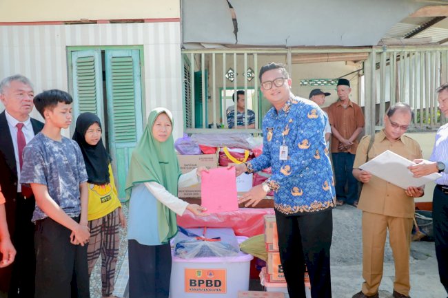 Bupati Klaten Tinjau Rumah Warga Ambruk di Banaran Delanggu