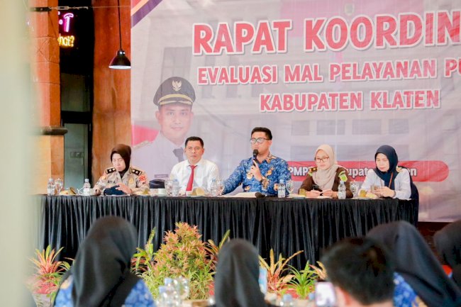 Bupati Klaten Hadiri Rakor Evaluasi MPP, Tekankan Peningkatan Kualitas Pelayanan Publik