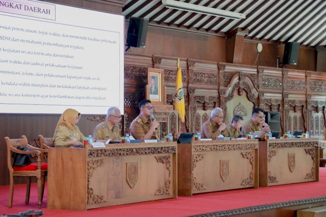 Hadiri Rakoorlak, Bupati Klaten Dorong Realisasi Program Tepat Waktu dan Tepat Mutu