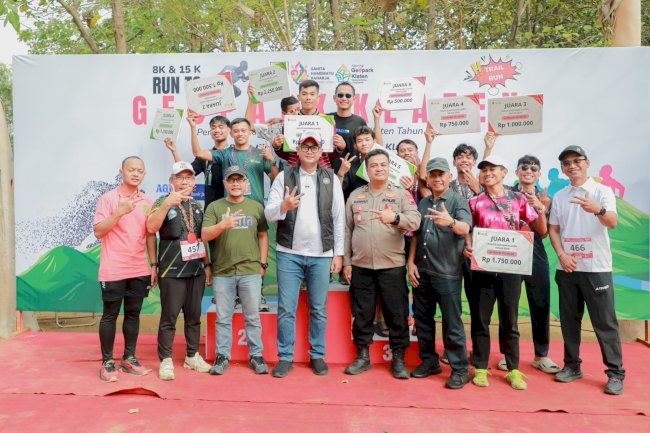 Bupati Apresiasi Run To Geopark Klaten II, Angkat Potensi Alam dan Geologi Daerah