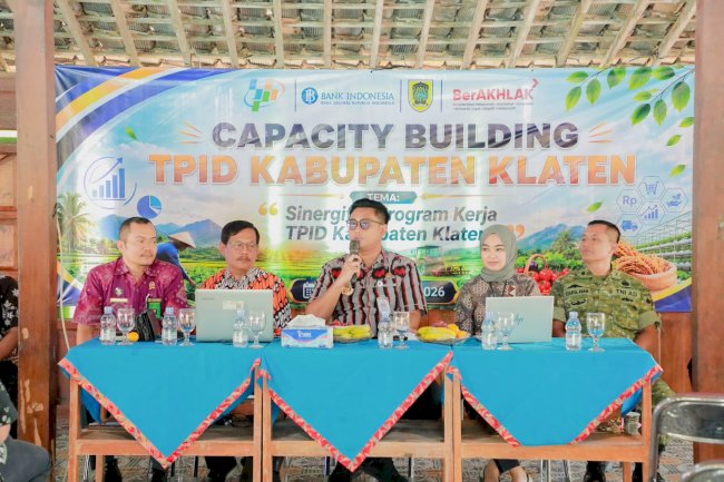 Bupati Klaten Dorong Penguatan Kolaborasi TPID untuk Jaga Stabilitas Harga 