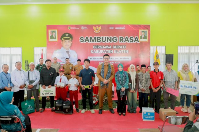 Dukung Kemandirian Disabilitas, Bupati Klaten Salurkan Bantuan Ternak di Randulanang