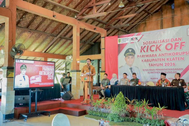 Bupati Klaten Ajak Seluruh Stakeholder Perkuat Budaya Antikorupsi Melalui Pariwara Antikorupsi 2026