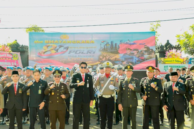 Bupati Klaten Hadiri Upacara Hari Bhayangkara ke-80, Apresiasi Sinergi Polri dan Pemkab