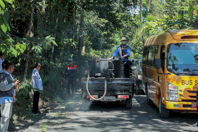 Bupati Klaten Tinjau Pengaspalan Jalan Kepurun - Panggang dan Panggang - Balerante