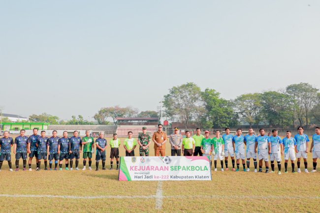 Bupati Klaten Buka Kejuaraan Sepak Bola ASN, Pererat Sportivitas dan Kebersamaan Antar Instansi