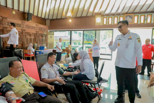 Bupati Klaten Apresiasi Semangat Donor Darah Masyarakat pada Peringatan Hari Jadi Ke 222 Klaten