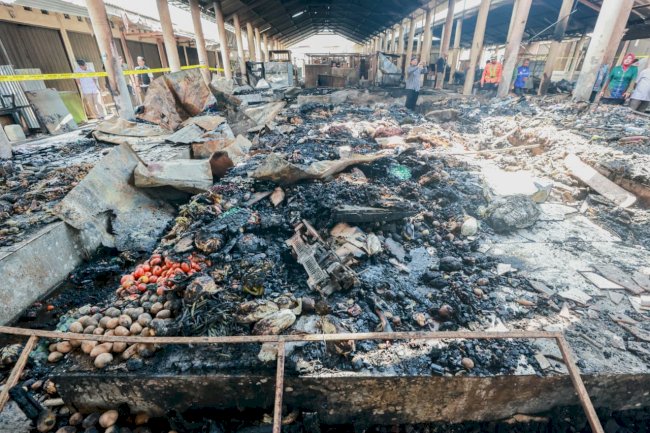 Bupati Klaten Tinjau Pasar Paseban Pascakebakaran, Pastikan Penanganan & Pemulihan Pedagang Dipercepat