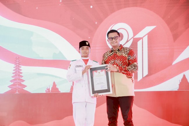 Bupati Hamenang Apresiasi Paskibraka dan Seluruh Stakeholder Sukseskan HUT ke-81 RI 
