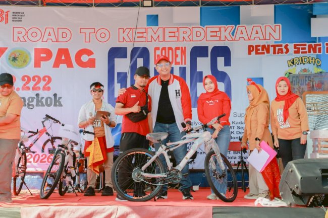Bupati Hamenang Hadiri Nyopag 2.222 Mangkok Soto di Desa Gaden Trucuk