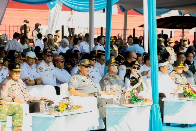 Bupati Klaten Hadiri Apel Akbar Satlinmas, Perkuat Sinergi Perlindungan Masyarakat