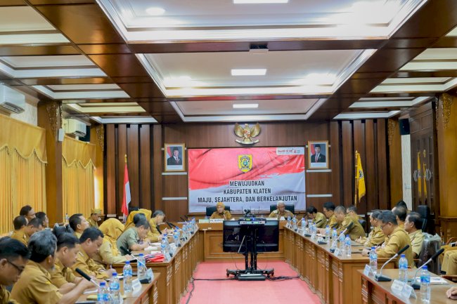 Plt Bupati Klaten Pimpin Rakor OPD, Tekankan Optimalisasi Pelayanan Publik