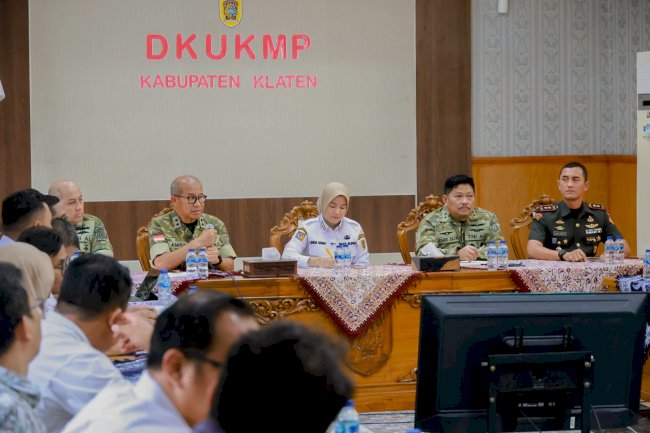 Plt Bupati Klaten Hadiri Rakor Verifikasi dan Validasi KDKMP Bersama Tim Mabes TNI