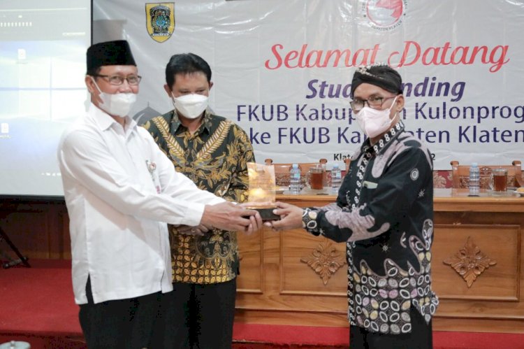 Terima Kunjungan FKUB Kulonprogro, Wakil Bupati Klaten Paparkan Peran FKUB Klaten