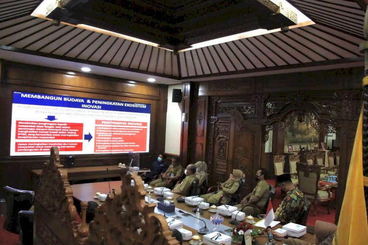 Pemkab Klaten Ikuti Pembukaan Musrenbang 2022 dan Konsultasi Publik Rancanangan Awal RKPD 2023 Prov Jateng