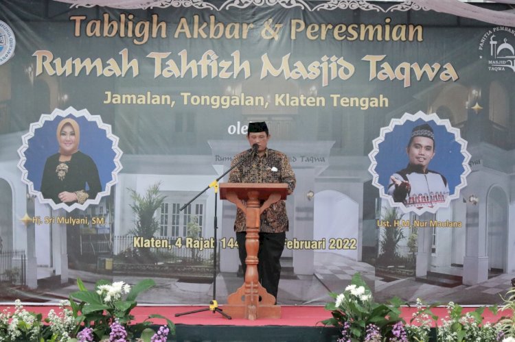 Peresmian Rumah Tahfidz Masjid Taqwa