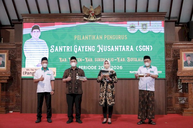 Wagub Jateng Lantik dan Kukuhkan Pengurus Santri Gayeng Nusantara Klaten