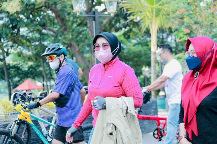 Gowes bersama Bupati & OPD Kab. Klaten ke Bukit Siduguro Kec. Bayat