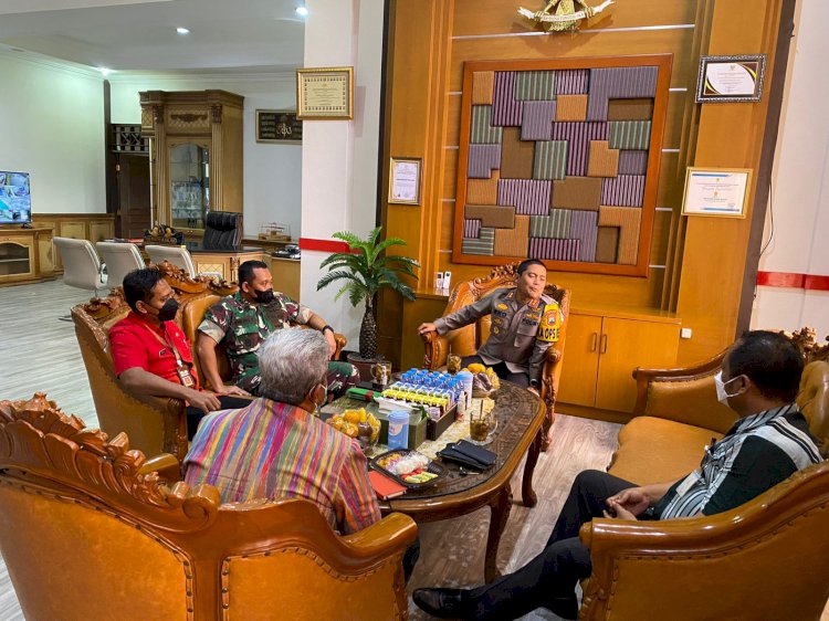 Rapat Koordinasi Kunjungan Kapolri dalam rangka Cek Vaksinasi di Wilayah Kab. Klaten