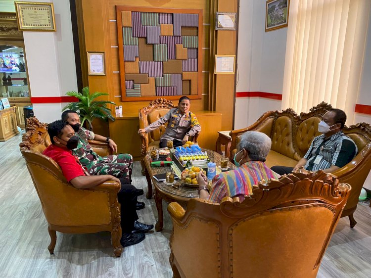 Rapat Koordinasi Kunjungan Kapolri dalam rangka Cek Vaksinasi di Wilayah Kab. Klaten